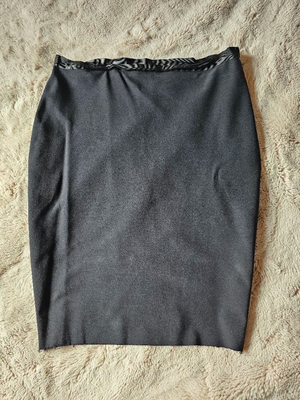 Lanvin Alber Elbaz Black Bodycon Pencil Skirt sz 44